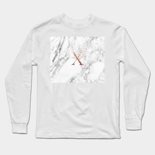 Monogram rose marble X Long Sleeve T-Shirt